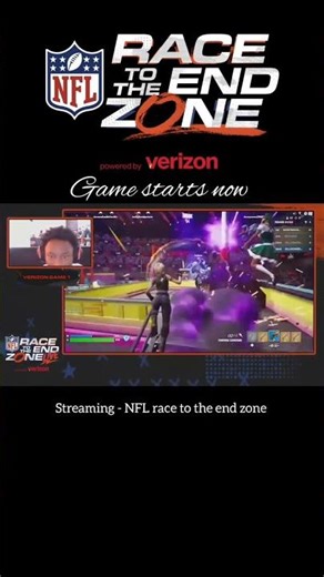 NFL Race To The End Zone Fortnite #nfl #fortnite #shorts
