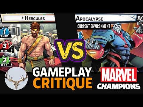 Current Environment Challenge: Hercules vs Expert Apocalypse | Marvel Champions Playthrough Analysis