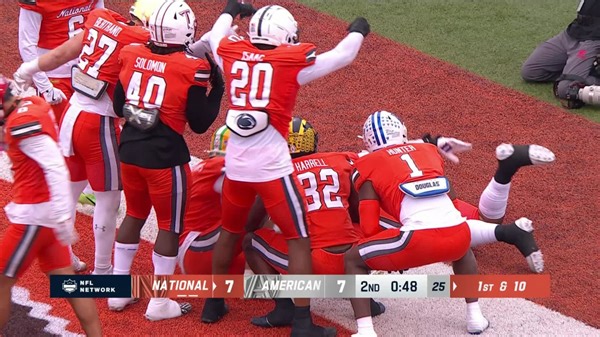 Botched snap leads to Jaylen Harrell fumble recovery