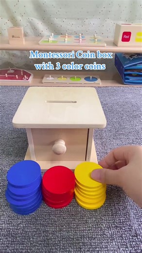 Montessori Coin Box: Essential Wooden Toy for Kids