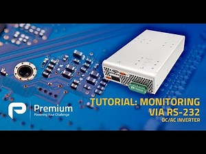 Guide: RS-232 monitoring for DC/AC inverters