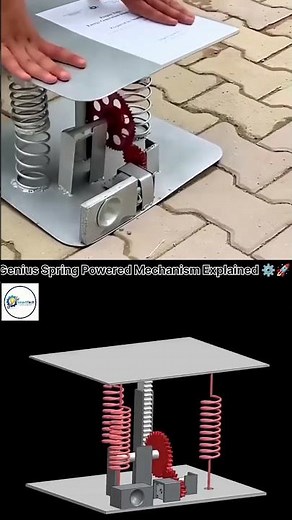 Amazing Spring Powered Mechanical Explained ⚙️🔥 | Smart Engineering Reel
