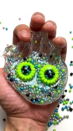 POV: You Fell Into The Most Satisfying Frog Spawn Slime 🐸💖 #EyeCandy
