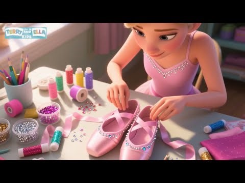 “Decorating My Pink Ballet Shoes + 🩰👑 So Sparkly and Magical!”+ More Ballet Animated Stories