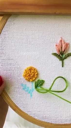 Hoop Embroidery for Beginners | Basic Flower Design