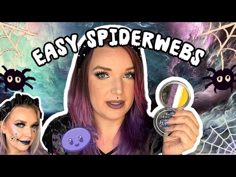 Easy Spiderweb Makeup Look