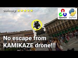 Drone seeker locks and tracks target | OpenCV Python Object Tracking Particle Filter