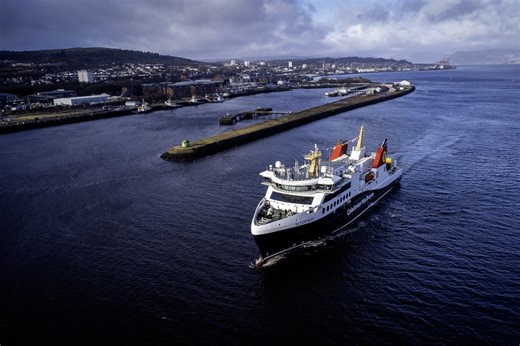 CalMac's newest ferry Isle of Islay arrives on the Clyde