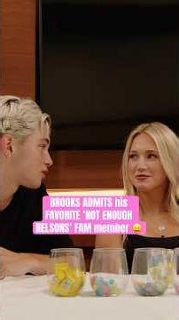 BROOKS ADMITS his FAVORITE ‘NOT ENOUGH NELSONS’ FAM member 😝 #brooksharvey #notenoughnelsons #ship