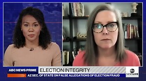 Arizona Sec. of State Secretary Hobbs says she's not seeing anything "that is going to produce what would be considered a valid result" from the Arizona election audit. https://abcn.ws/3yymqOl | ABC News Live