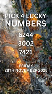 Pick 4 Lucky Lottery Numbers for Friday the 28th November, 2025 | Lottery Predictor