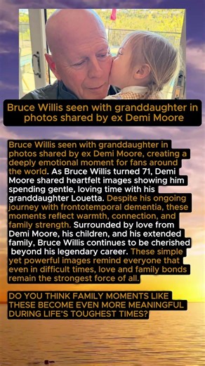 Bruce Willis Birthday Moment #BruceWillis #DemiMoore #FamilyLove #celebritynews #shorts #viral #news