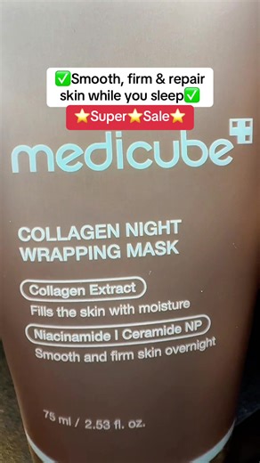Medicube Collagen Night Wrapping Mask : SLEEP, SHED, AND GLOW! Skincare Skin Repair Comfort Pink #skinrepair #collagenmask #collagennightwrappingmask #medicube #nightmask