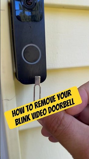 How to remove your Blink doorbell to change the batteries #shorts #diy #security