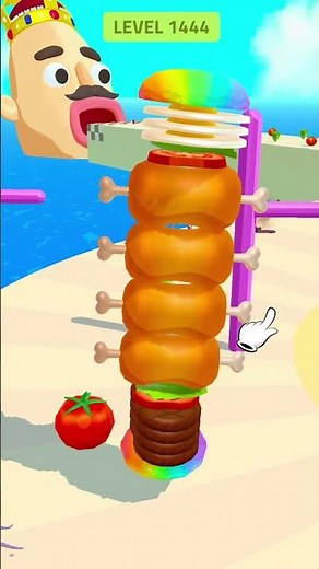 SARI ROTI + MEISJES = GOALS! 🍫🍞 Satisfying Food Stacking - Clown Gaming #Shorts