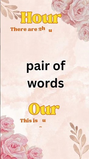 pair of words l pair of words in english