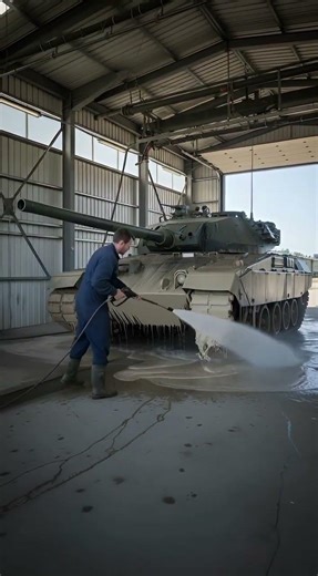 The Challenger 3, washing after battle #viral