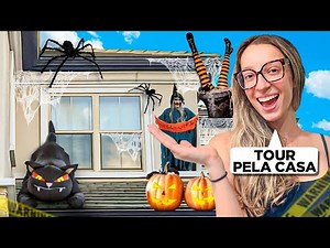 TOUR PELA DECORAÇÃO DE HALLOWEEN DA NOSSA CASA