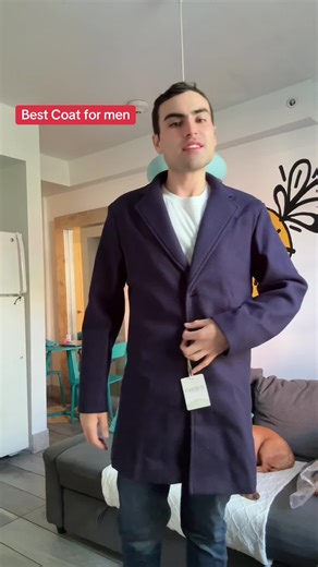 Best Pea Long Coat for men high quality wool blend for elegance and durability #mensfashion #style easy outfits for men #tiktokshopcreatorpicks #creatorsearchinsights