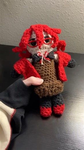 Crochet grell from black butler. #crochet #fyp #grell #blackbutler #diy #ideas #crafts #viral #art