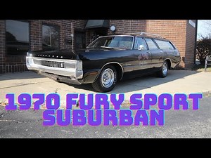 1970 Plymouth Fury - Sport Suburban - #s Match 383 & A/C - SOLD