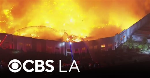 Massive 6-alarm fire guts Ontario paper goods warehouse; arson suspect in custody