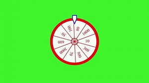 Cartoon Fortune Wheel, concept de chance. Roulette, loterie. Jeu jeu.spin roue Musique en boucle harmonieuse animation.
