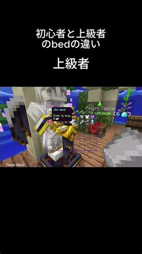 [マイクラhiveサーバー]ベッドウォーズの初心者と上級者の立ち回りの違い