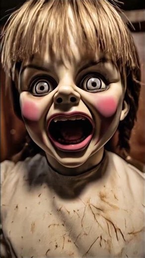 “This Doll Moves When No One Is Watching #doll # horrorhaunted doll #scary doll