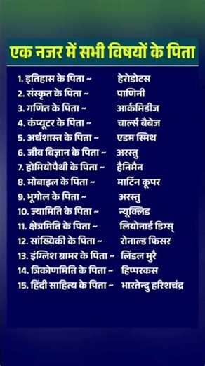 father of.....👓 #इतिहासके10प्रश्र #veeronkibhoomi