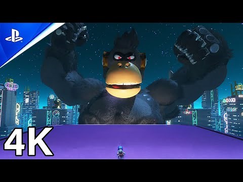 Astro Bot - Mighty Chewy Boss Fight PS5 4K 60FPS Gameplay (Gorilla Nebula)