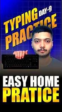 “⌨️ Typing Practice Day-9 🚀 | Start Your Speed Journey Today!” #typingpractice #amit