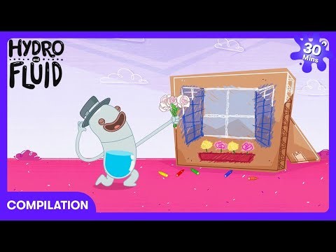 Hydro and Fluid - Invasão Alien no Cinema! | Desenhos Infantis | WildBrain Hall da Fama