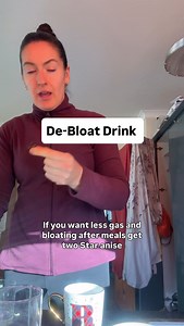 If your stomach feels gassy, bloated, heavy or tight after meals, this is one of the simplest herbal supports you can try. The Recipe Here’s exactly what I do in the video: 1. Add 2 whole star anise to a cup 2. Pour over boiling water 3. Cover it (this matters, it traps the volatile oils) 4. Leave it to steep for 15 minutes 5. Sip warm ➡️Why it helps with gas bloating Star anise contains natural compounds like anethole, which help: • Relax the muscles in your digestive tract • Reduce gas build-u