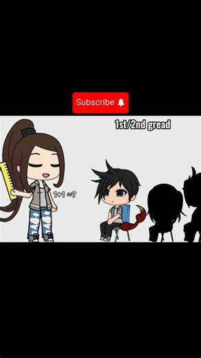 How math is every grade 😭😩 #gacha #gachalife