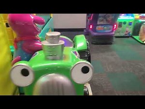 barney tractor kiddie ride