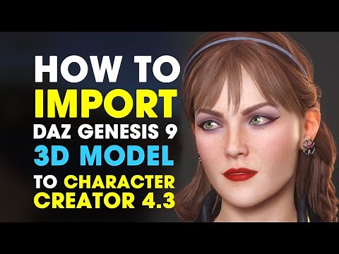 How to Import Genesis 9 into Character Creator 4 | Daz Victoria 9 to CC4.3