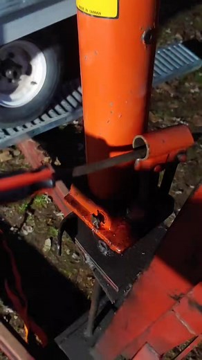 Did anyone catch the trailer driven on top of the engine hoist #checkersgarage #wisconsin | checkersgarage