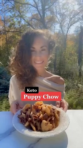 This Pork Rind Puppy Chow is amazing! Personally, I do not like plain pork rinds, I find the flavor of most unappealing. However, the combination of peanut butter, butterscotch and chocolate make this keto treat irresistible! 🐶❤️#snack #yummy #puppychow #Foodie #foodtiktok #lowcarb #sugarfree #delicious #foryourpage #cooking #Recipe #keto #ketodiet #mariaemmerich | Keto Adapted - Maria Emmerich