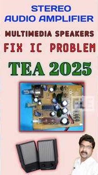 desktop speakers ic problem#electronic #repair #audio