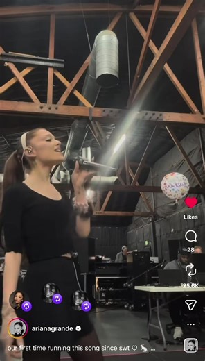 Ariana Grande posts on her instagram as a 1 month countdown till the ‘Eternal Sunshine’ Mini Tour. Singing dangerous woman live. Her caption was ‘our first time running this song since swt happy ten years of dangerous woman, happy one month til tour, happy petal preorder 8. ° see you in a month i love you so much ...’ #EternalSunshine #Petal #dangerouswoman #arianagrande #fyp