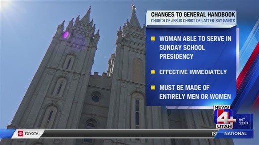 LDS Church Handbook now allows women to serve as ward Sunday School president | Haystack News