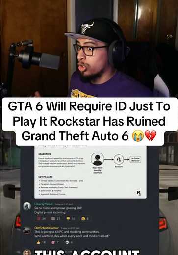 GTA 6 Will Require ID Just To Play It Rockstar Has Ruined Grand Theft Auto 6 😭💔 | #gta6 #gta #grandtheftauto #trending #viral