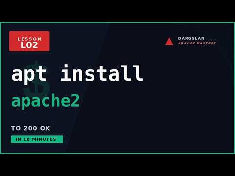apt install apache2 → 200 OK in 10 Minutes (Apache Mastery #2)