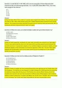 History Of The United States! CLEP Exam Trivia video