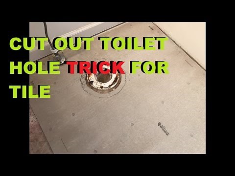 How To Cut Around A Toilet Hole With Backer Board Install Tile