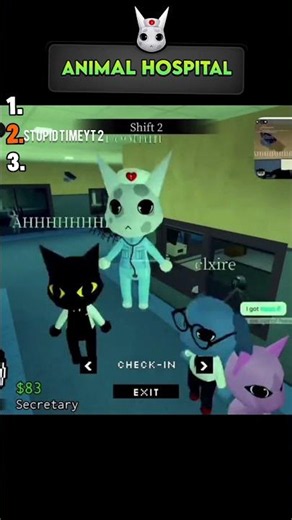 Barney Crashes Out On Intern For Coffee In Animal Hospital Anomaly #roblox #animalhospital #update