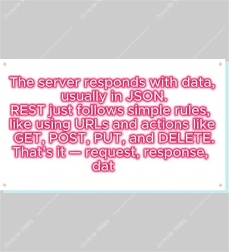 “What a REST API is — in 20 seconds”