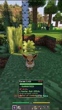 CATCHING EEVEE IN COBBLEMON 🫣#cobblemon #minecraft #gaming #eevee #howtocatcheevee