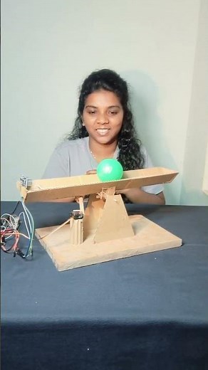 Self Balancing Ball Beam DIY #arduinoproject #schoolproject
